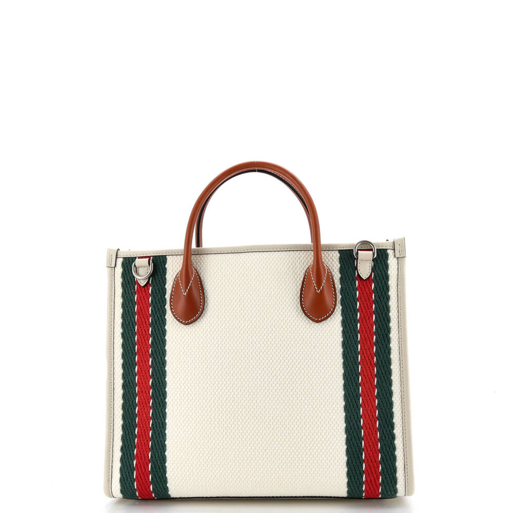 Gucci Medium Interlocking G Web Tote Embroidered … - image 3